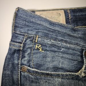 Ralph Lauren Astor Slim Boyfriend Cut Blue Jeans Womens
